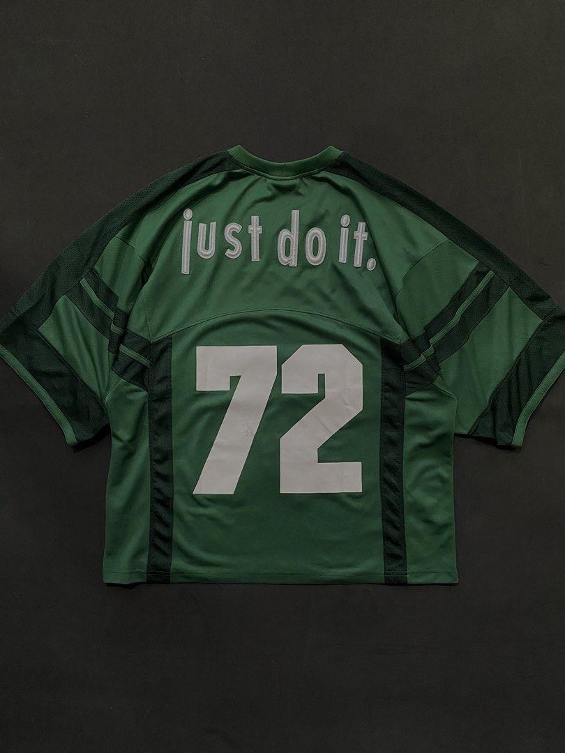 Rare Nike x CPFM Green Jersey (Category: Tshirts & Polo Shirts ) located in Quezon City. Submitted by rlphvncntbs (Listing ID 1468514812, Image 2). Description: Nike x CPFM Green Jersey Size: Small on Tag, Fits Boxy Large - XL Measurements: 23" x 28.5" Flaws: Minor Scratch on #7 & Stain (Removable) ₱7,500 + SF (Negotiable).