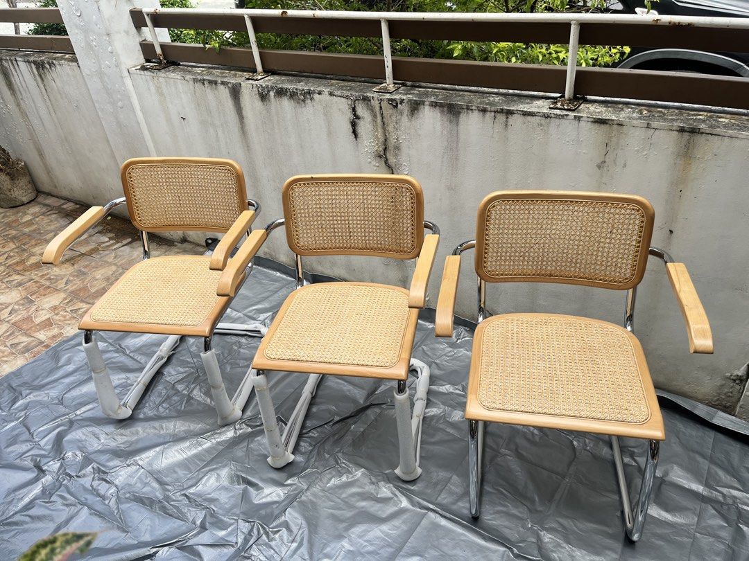 Rattan Cantilever Armchairs (Category: Chairs) located in Imus. Submitted by pd4sale (Listing ID 1468558598, Image 1). Description: Old stock but brand new Nasira na yung box kaya ina-assemble nalang 5pcs available Price is negotiable if you buy all pieces 📍Imus Cavite Sedan-Van delivery only.