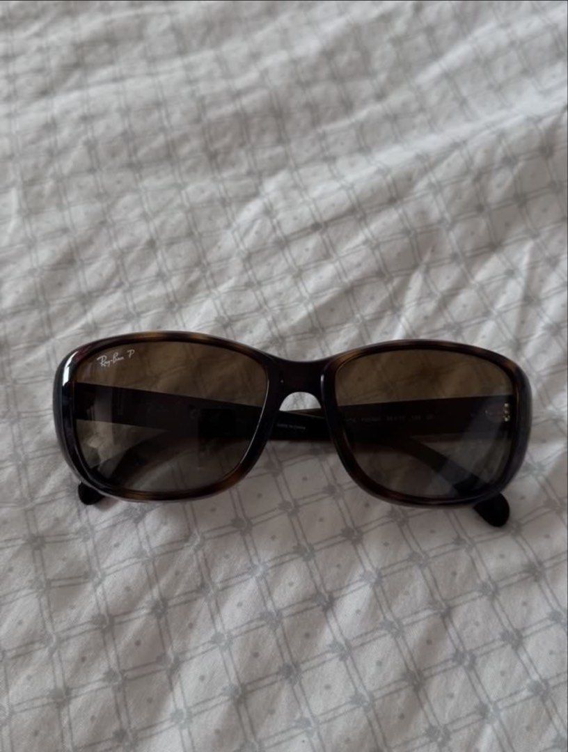 Ray-Ban Polarized Tortoiseshell Sunglasses with Case (Category: Sunglasses & Eyewear) located in Manila. Submitted by arra1986 (Listing ID 1468527007, Image 2). Description: RAYBAN RB4174 - Authentic, good as new. - Brand: Ray-Ban - Type: Polarized sunglasses - Frame: Classic tortoiseshell - Lenses: Gradient brown with signature logo - Inclusions: Original black leatherette hard case and cleaning cloth - Condition: Great everyday pair, timeless a