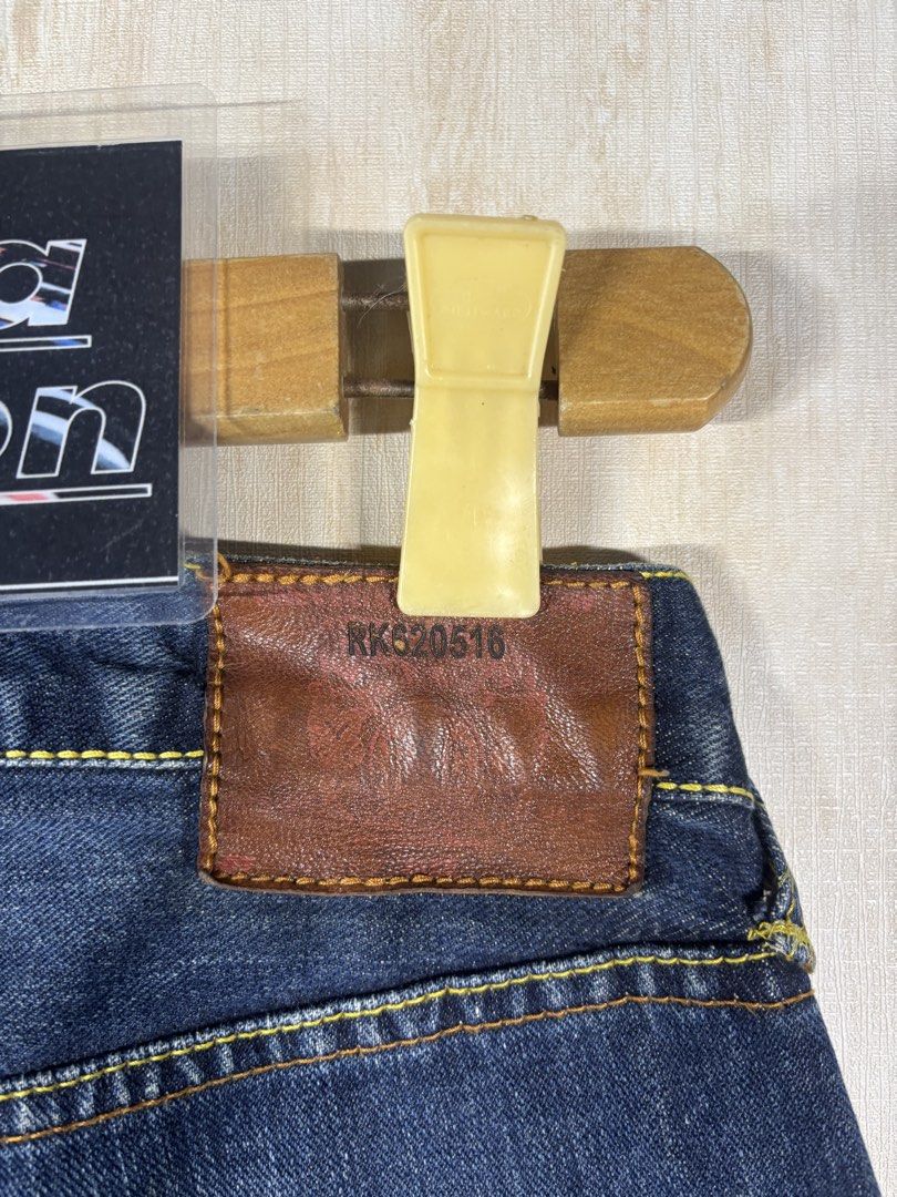 RED MONKEY COMPANY SELVEDGE DENIM (Category: Jeans) located in Cabuyao City. Submitted by pormanation-thrift-store (Listing ID 1468615747, Image 3). Description: RED MONKEY COMPANY SELVEDGE DENIM Condition: GOOD Color rate: 9/10 Dimes: 30”Wx42”L Issue: SIGN OF USAGES‼️ Price: 3500.