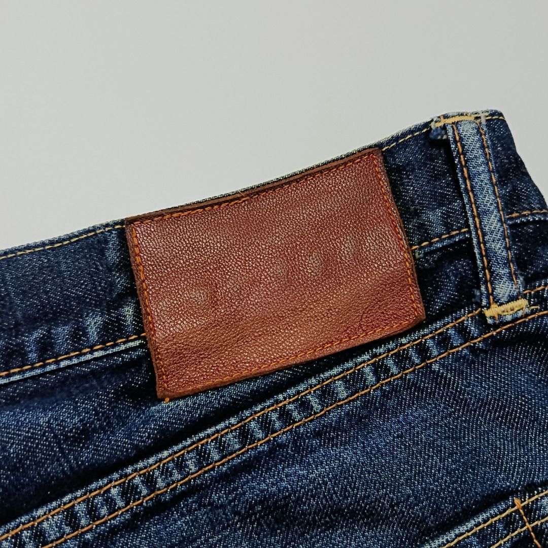 Red Tornado Selvedge Denim (Category: Jeans) located in Taytay. Submitted by hoodgrail.vtg (Listing ID 1468625761, Image 2). Description: • Good condition - Lightly used • Main standout detail: Selvedge construction with strong fading and pronounced whiskering • Size on tag: W34 L30 — best fits 34 • Measurements: 17 x 42 in • Leg opening: 7.5 in • Color rate: 9/10 • Issue: Knee distressing / wear.