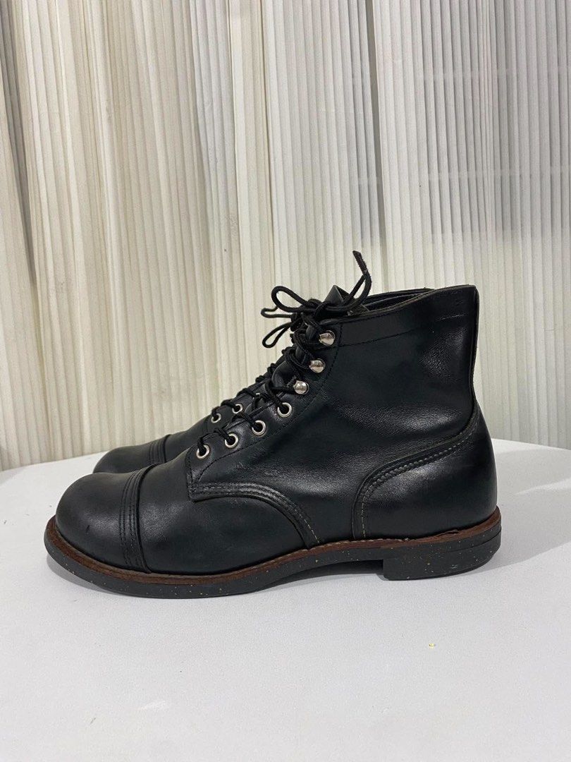 Red Wing Iron Ranger Boots 8114 (Category: Boots) located in Cebu City. Submitted by gummybearsworld (Listing ID 1468528895, Image 1). Description: Red Wing Iron Ranger 8114 Black Harness Leather Size 10D US Fit to size 11-11.5 US sneaker Used but in very good condition No original box Color may vary due to lighting Offer if interested Thanks.