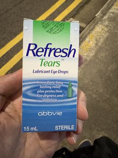 Refresh Tears Lubricant Eye Drops 15ml Abbvie, Beauty & Personal Care ...