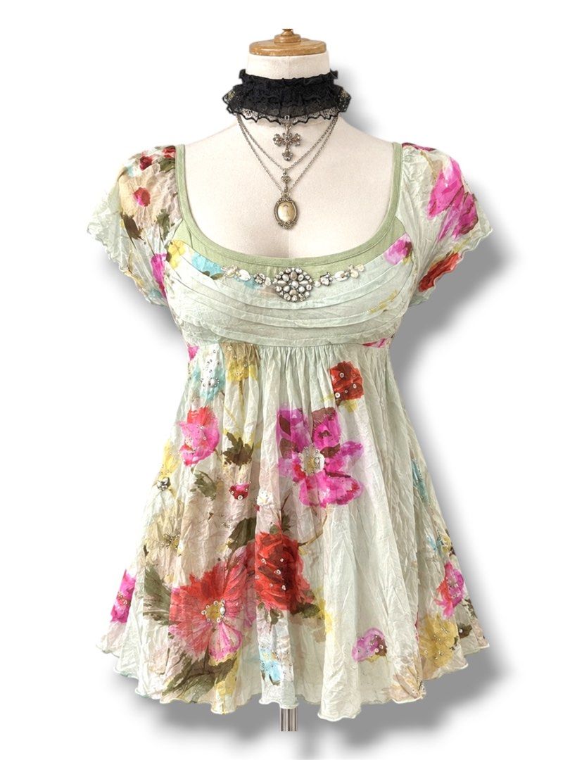 rene derhy blouse (Category: Blouses) located in Cavite. Submitted by medeathrifts (Listing ID 1468594852, Image 1). Description: ୨୧ AUCTION — RENE DERHY 🧚🏻‍♀️🌷 𐙚 Rene Derhy floral beaded fairycore babydoll blouse 𐙚 Size: L on tag 𐙚 Condition: No defects ♡ ꒰ঌ Accepting reasonable offers only ໒꒱ ♡ No reply = pass ♡ Bidding is a commitment. No cancellations or backing out for any reason once you place a bid. ♡ Cancelling after placing a bid w