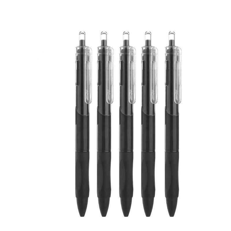 Retractable Gel Ink Pens (Category: Stationery & School Supplies) located in Quezon City. Submitted by turtleandfishes (Listing ID 1468540876, Image 2). Description: - Black Ink Ballpen - 5php each - Smooth click mechanism at the top - Comfortable rubber grip for effortless writing - Convenient pocket clip on each cap - Ideal for school, office, or daily journaling - Available in solid pastel and dark color options.