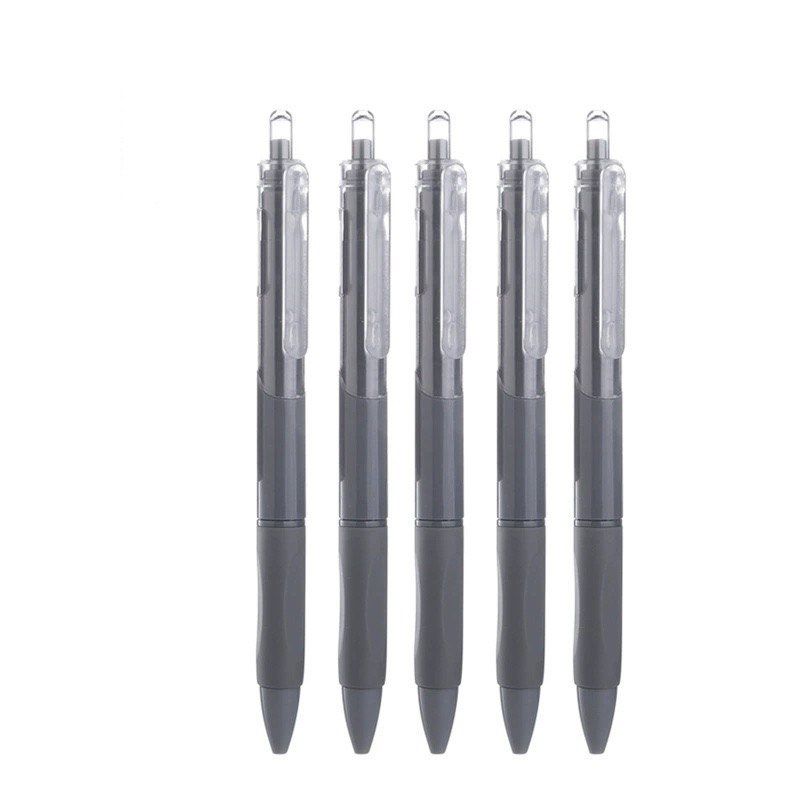 Retractable Gel Ink Pens (Category: Stationery & School Supplies) located in Quezon City. Submitted by turtleandfishes (Listing ID 1468540876, Image 3). Description: - Black Ink Ballpen - 5php each - Smooth click mechanism at the top - Comfortable rubber grip for effortless writing - Convenient pocket clip on each cap - Ideal for school, office, or daily journaling - Available in solid pastel and dark color options.
