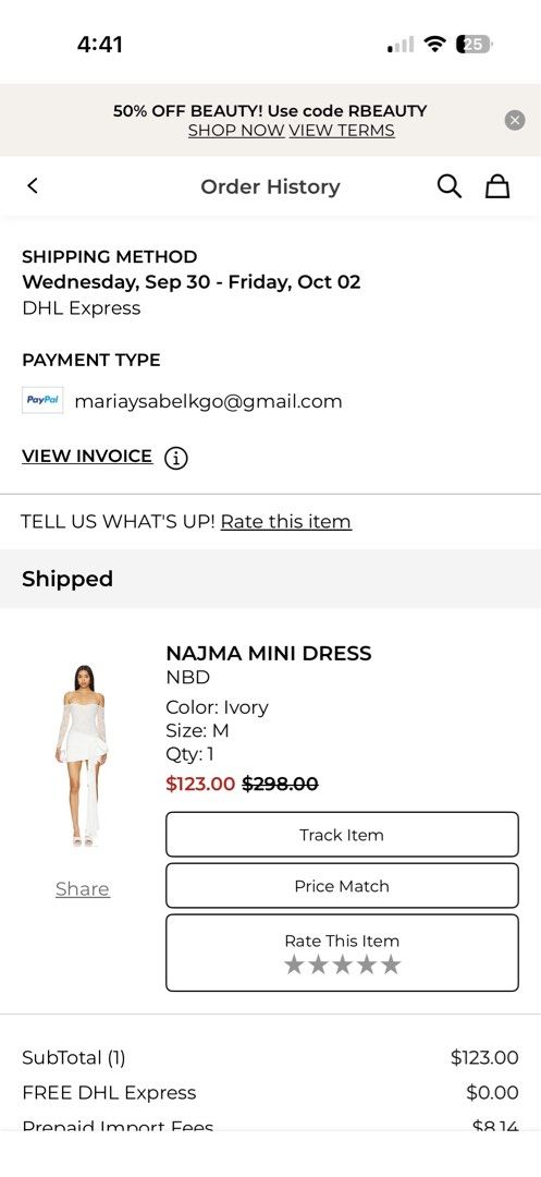 Revolve Mini ReceptionDress in Ivory (Category: Dresses) located in Pasig City. Submitted by notyourgirlie (Listing ID 1468580408, Image 2). Description: - Brand: NBD - Style: Najma Mini Dress - Color: Ivory - Size: Medium - Design: Off-the-shoulder neckline, delicate lace long sleeves, dainty spaghetti straps, fitted bodice, and an asymmetrical draped mini skirt with a dramatic side sash detail - Occasion: Ideal for parties, dates, or formal gat