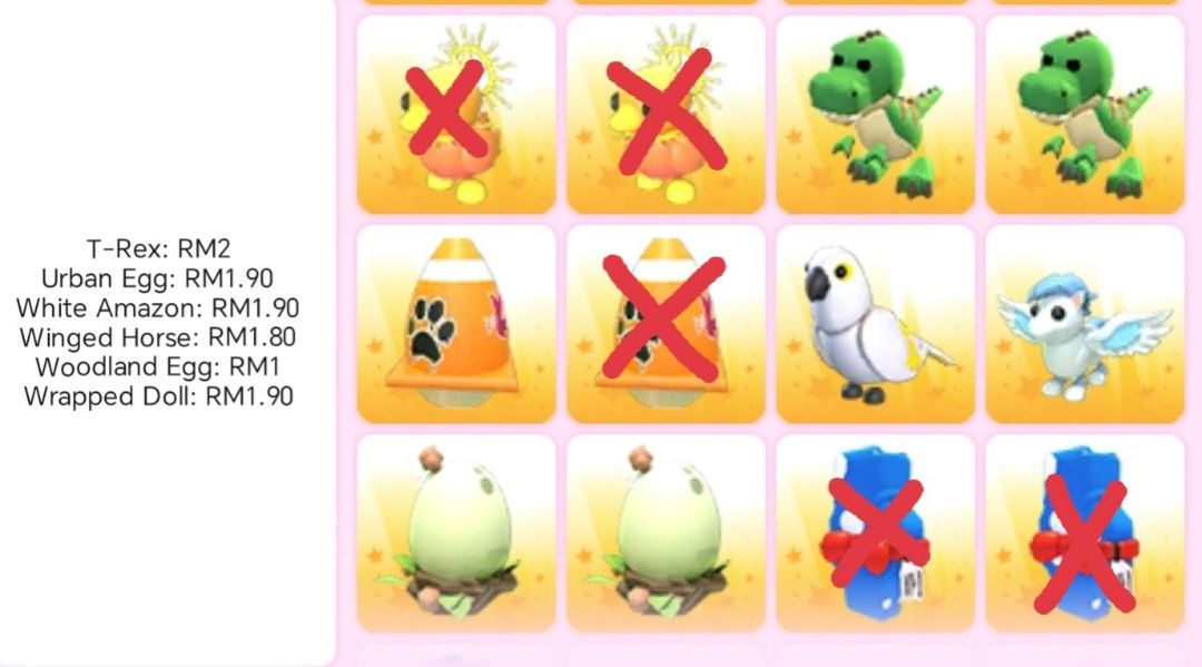 Roblox Adopt Me (Category: Others) located in Kuala Lumpur. Submitted by tillwmet (Listing ID 1468375310, Image 3). Description: Selling cheap Adopt Me pets! If have any questions, feel free to ask!.