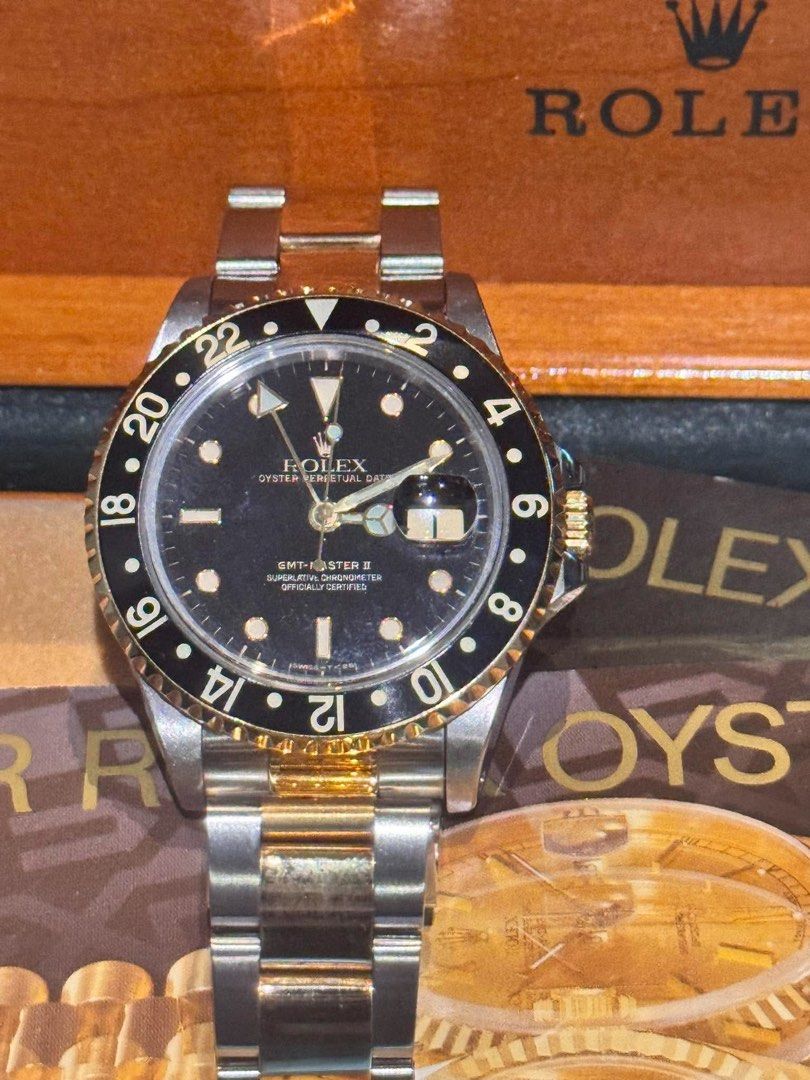 Rolex GMT-Master II Two-tone 16713 (Category: Luxury Watches) located in Makati City. Submitted by jktheexplorer (Listing ID 1468522852, Image 1). Description: Rolex GMT-Master II Two-Tone 16713 Complete set.