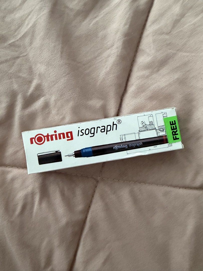 Rotring Isograph 0.40mm Technical Pen (Category: Stationery & School Supplies) located in Manila. Submitted by choccccc (Listing ID 1468616407, Image 1). Description: - Brand: Rotring Isograph Technical Pen - Nib Size: 0.40mm - Condition: Brand new - Includes eraser - Price Tag: National Book Store tag attached (₱625.00 value).