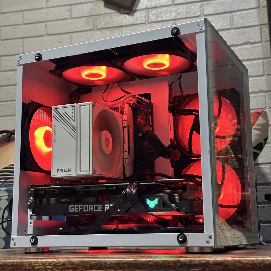 RTX 3060ti Gaming PC Bundle (Category: Desktops) located in Quezon City. Submitted by BboyR3nce (Listing ID 1468644420, Image 2). Description: FOR SALE ONLY! NO SWAP RTX 3060ti Gaming PC Bundled with 27inches monitor, keyboard and mouse Read first before messaging ‼️ Specs: ✅Cpu: intel i5 10400 (10th gen with igpu 6 cores 12 threads) ✅GPU: ASUS Tuf Gaming RTX 3060ti 8gb OC LHR ✅Motherboard: Gigabyte H410M H V2 ✅Ram: G-Skill Ripjaws 16gb 1 stick D
