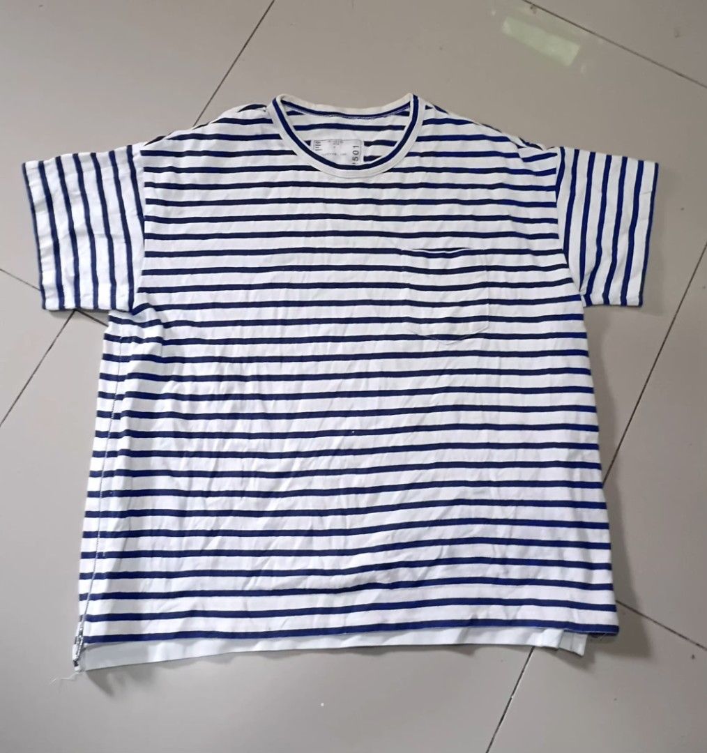 Sacai Pocket tee (Category: Shirts) located in Bacolod City. Submitted by cadizthrifter (Listing ID 1468551713, Image 1). Description: Sacai pocket tee authentic dimes 22'⁵x27 good condition.