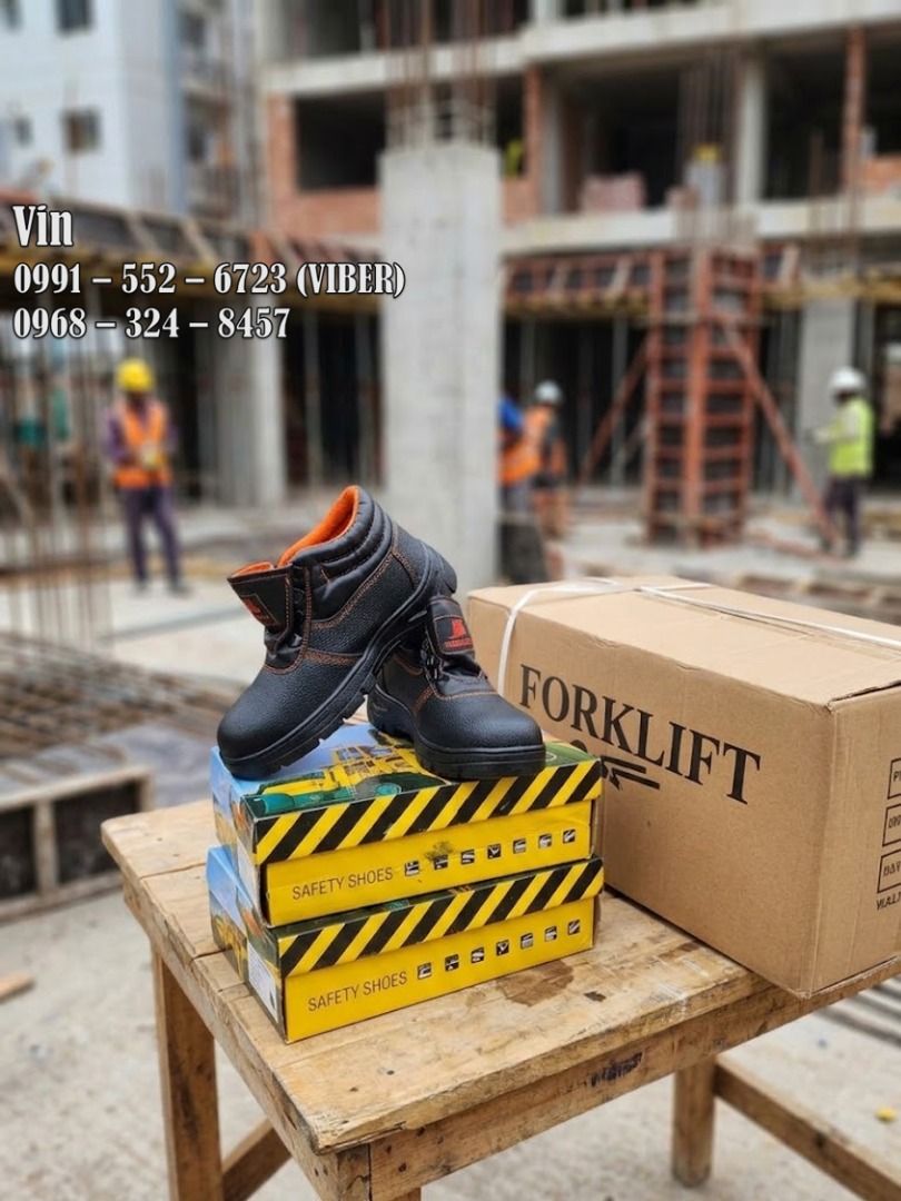 safety shoes forklift brand (Category: Boots) located in Bacoor. Submitted by zx400rr (Listing ID 1468502751, Image 1). Description: Safety Shoes Brand/Model: Rock Golden (Forklift) Upper: Full Grain Leather Toecap: 200 Jules Grain Impact Carbon Steel Toe Cap Insole: Anti-Static Mid-sole Performance Out-sole: Slip Resistant Polyurethane Double Density Outside Also Available: Safety Vest Safety Harness Safety Googles For orders: 0991 552 6723 0968