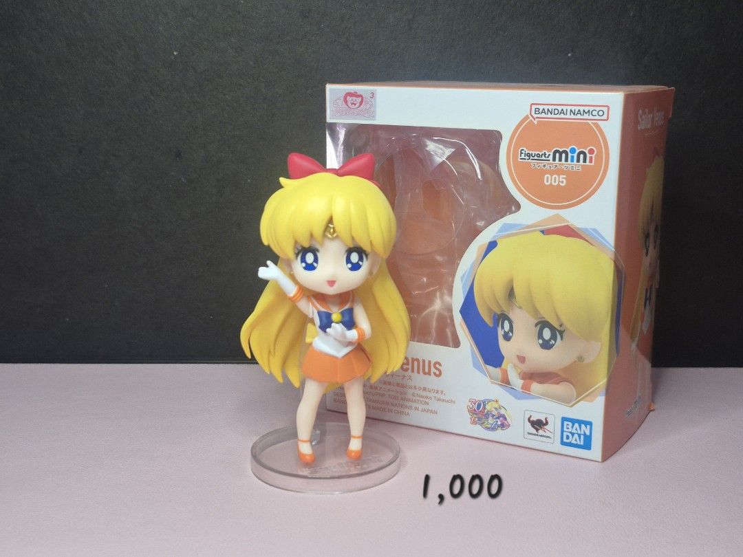 Sailor Venus Sailor Moon Figuarts Mini (Category: Figurines & Statues) located in Alburquerque. Submitted by magicalbeauty0101 (Listing ID 1468519331, Image 1). Description: Condition: BIB >>>1,000 only<<< What you see is what you get. Expect minimal flaws or scratches Please send a message for price inquiries or offers. Shipments will be booked after payment; your order will be sent out the following day. NO COD (Cash on Delivery) - Payment must