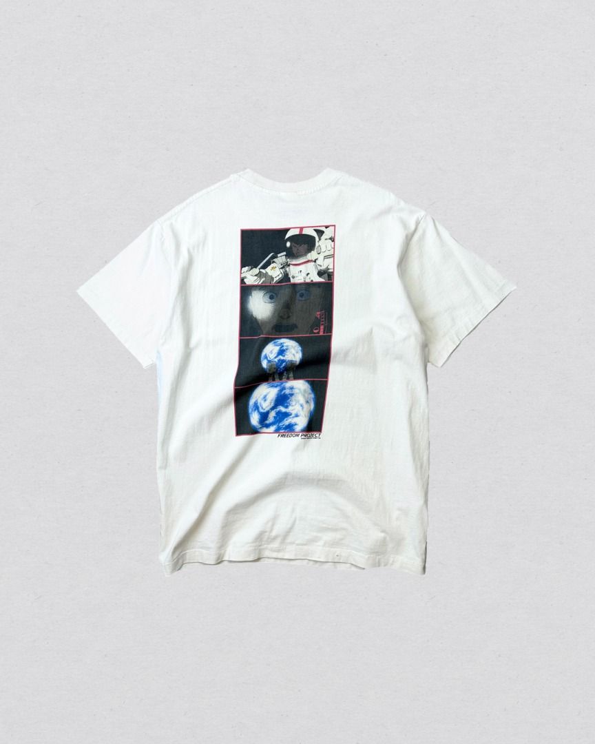 Saint Michael Freedom Akira tee shirt (Category: Tshirts & Polo Shirts ) located in Cabanatuan. Submitted by argarments.ph (Listing ID 1468580371, Image 2). Description: Tagged: Large on tag, fits xl Width 24" | Length 32" Condition: Great condition Issue(s): Pinhole and small dirt stain. see photos.
