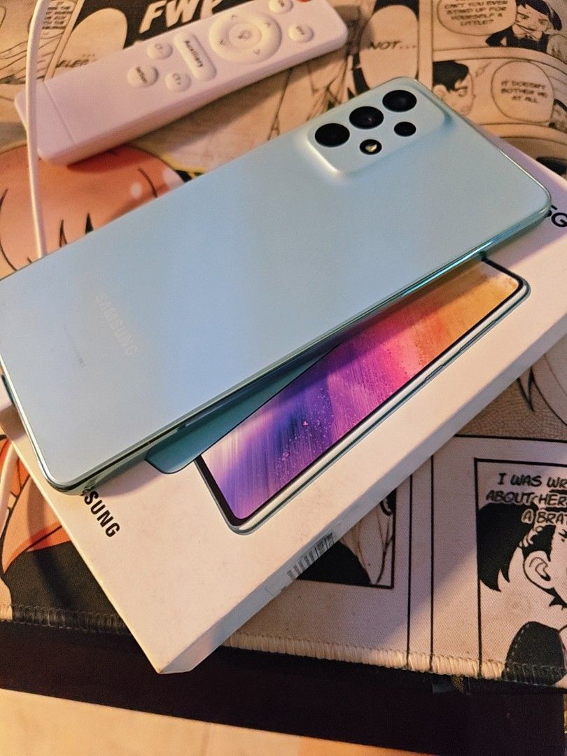 Samsung A73 (Category: Samsung) located in Manila. Submitted by yhinyhang (Listing ID 1468583747, Image 1). Description: 9990 down to 6990 dhl ngkaline s updte Almost bago pa condition Srp is 28k! Selling ko butal lng 6990 only Rush sale Original samsung a73 5g 8gbram 128gbrom Onscreen fingerprint 5g mobile data mabilis Ntc unit Dual sim Super linaw camera Tagal battery as in 5000mah New model Lahat panalo Original with box Manuals Sim ejector Ca
