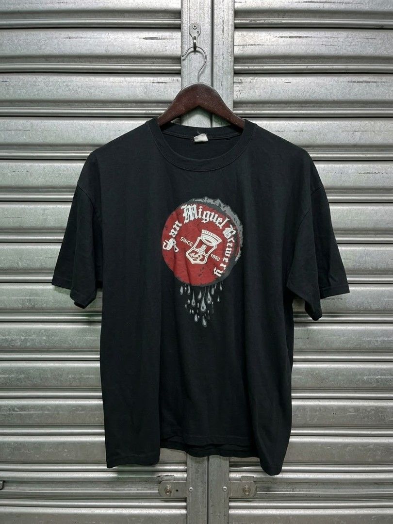 San Miguel Crown Cap Tshirt (Category: Tshirts & Polo Shirts ) located in Manila. Submitted by darth3pter (Listing ID 1468637390, Image 1). Description: Dimes 22x29 Tag: Faded white Good Condition 🚫 issues.