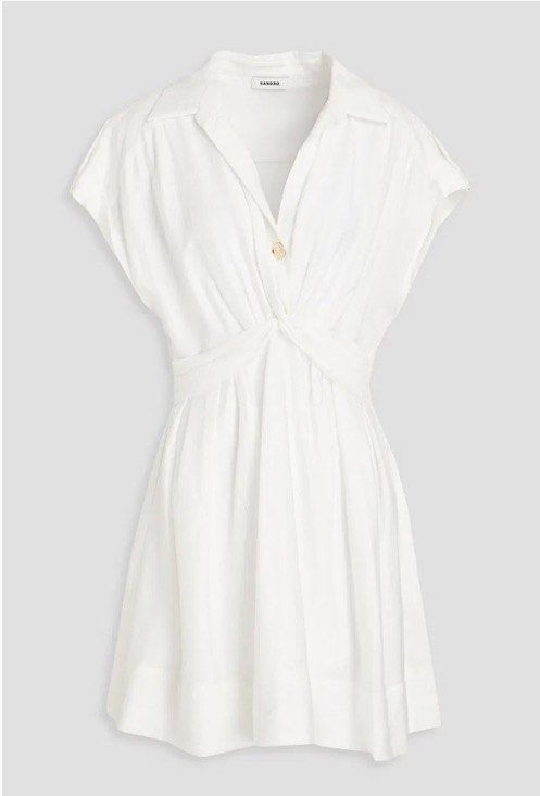 Sandro Short Linen Dress (Category: Dresses) located in Manila. Submitted by love.lyxph (Listing ID 1468560848, Image 3). Description: .