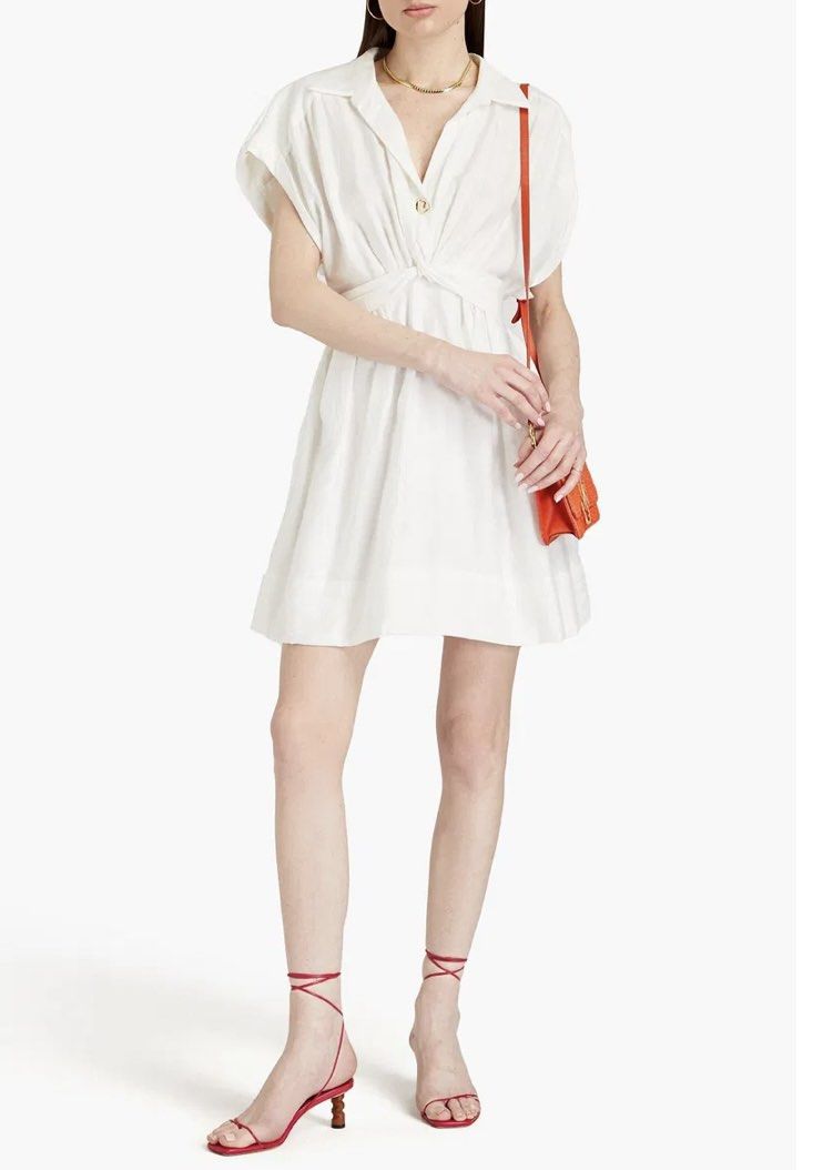 Sandro Short Linen Dress (Category: Dresses) located in Manila. Submitted by love.lyxph (Listing ID 1468560848, Image 1). Description: .