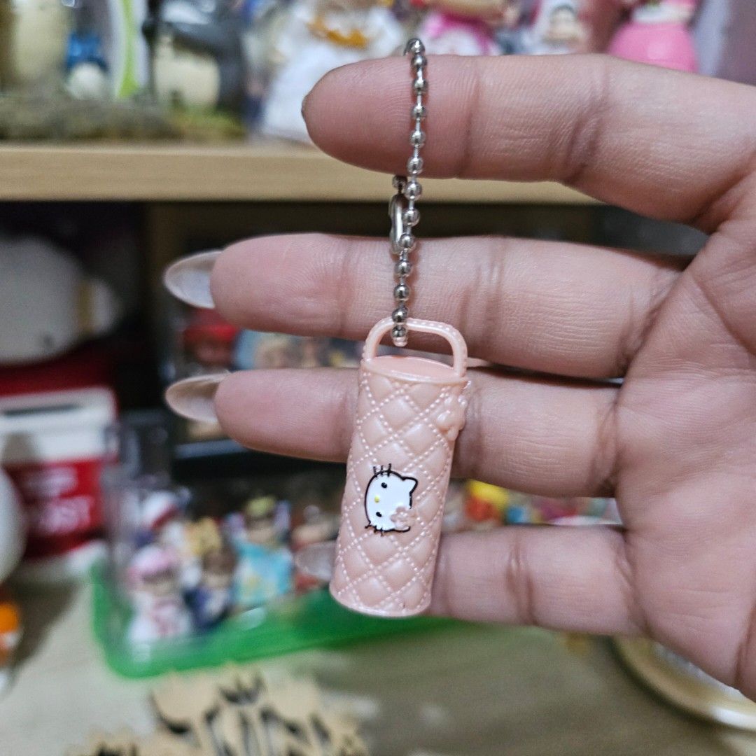 Sanrio Hello Kitty Bag Keychain (Category: Charms) located in Manila. Submitted by lovelylovesjapan (Listing ID 1468539680, Image 1). Description: 🌸The item is on-hand and authentic from Japan 🌸Mode of Payment (MOP): GCASH/Bank Transfer 🌸Mode of Delivery (MOD): J&T or Lalamove (Shipping every Saturdays and Sundays) Notes: 🩷Breakable items are packed with care and caution. Seller will not be held liable for any damages incurred by the courier 