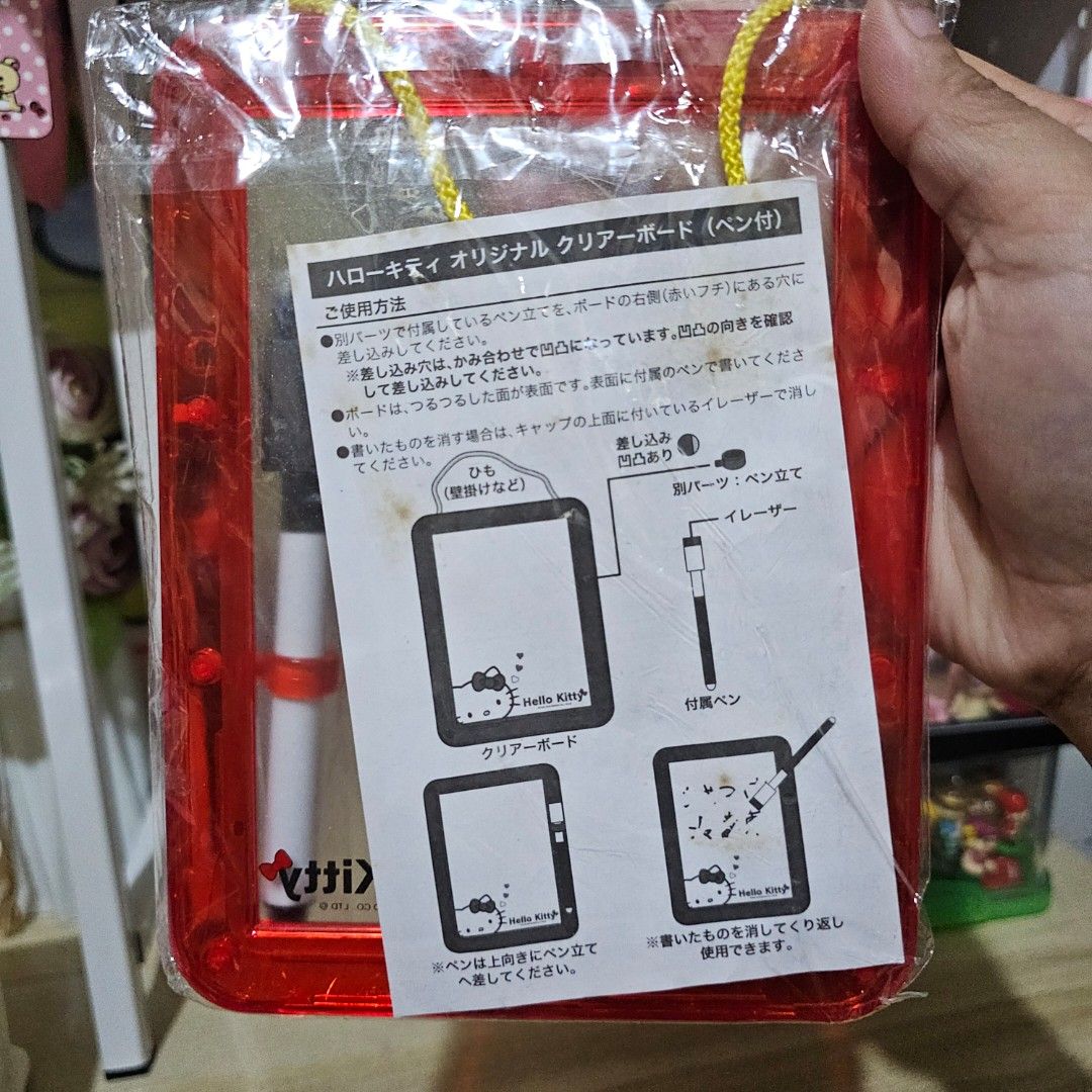 Sanrio Hello Kitty Clear Message Board (Category: Character Goods) located in Manila. Submitted by lovelylovesjapan (Listing ID 1468508202, Image 2). Description: 🌸The item is on-hand and authentic from Japan 🌸Mode of Payment (MOP): GCASH/Bank Transfer 🌸Mode of Delivery (MOD): J&T or Lalamove (Shipping every Saturdays and Sundays) Notes: 🩷Breakable items are packed with care and caution. Seller will not be held liable for any damages incurred