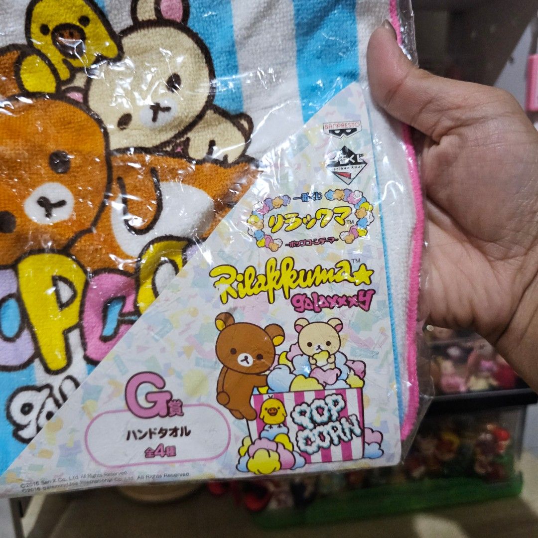 San-x Rilakkuma Face Towel (Category: Character Goods) located in Manila. Submitted by lovelylovesjapan (Listing ID 1468500105, Image 2). Description: 🌸The item is on-hand and authentic from Japan 🌸Mode of Payment (MOP): GCASH/Bank Transfer 🌸Mode of Delivery (MOD): J&T or Lalamove (Shipping every Saturdays and Sundays) Notes: 🩷Breakable items are packed with care and caution. Seller will not be held liable for any damages incurred by the cour
