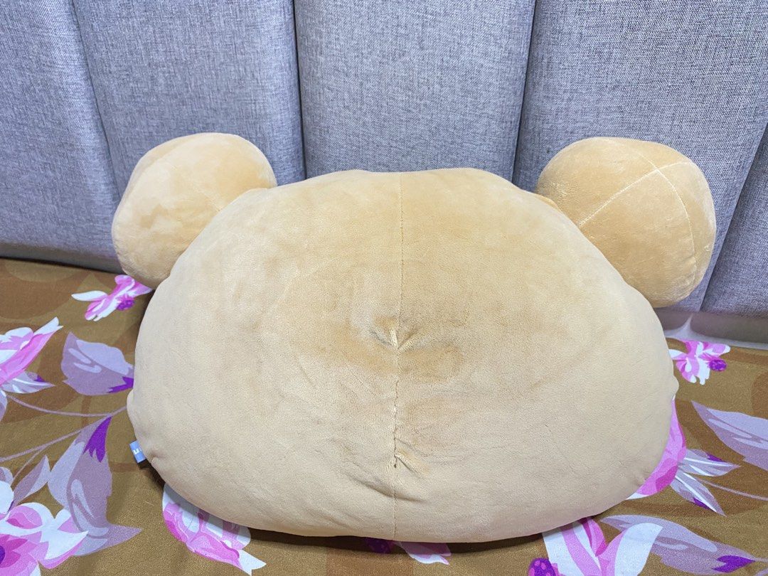 San-X Rilakkuma Head Hand warmer Pillow (Category: Plushies & Soft Toys) located in Los Banos. Submitted by chus.things (Listing ID 1468554434, Image 2). Description: Wysiwyg. ***Bought in blue app seller didn’t have a chance to use this since I received many hand-warmer as gift ***Please Manage expectations .