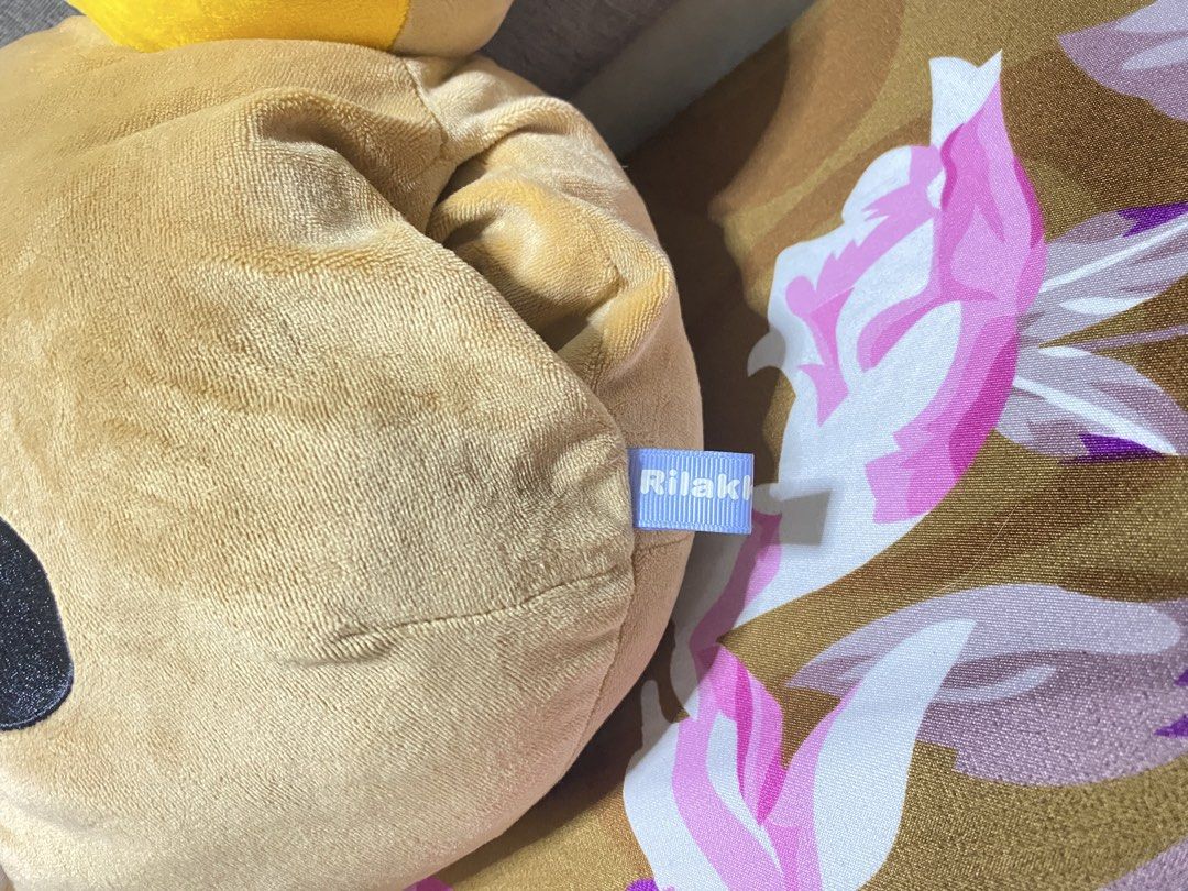 San-X Rilakkuma Head Hand warmer Pillow (Category: Plushies & Soft Toys) located in Los Banos. Submitted by chus.things (Listing ID 1468554434, Image 3). Description: Wysiwyg. ***Bought in blue app seller didn’t have a chance to use this since I received many hand-warmer as gift ***Please Manage expectations .
