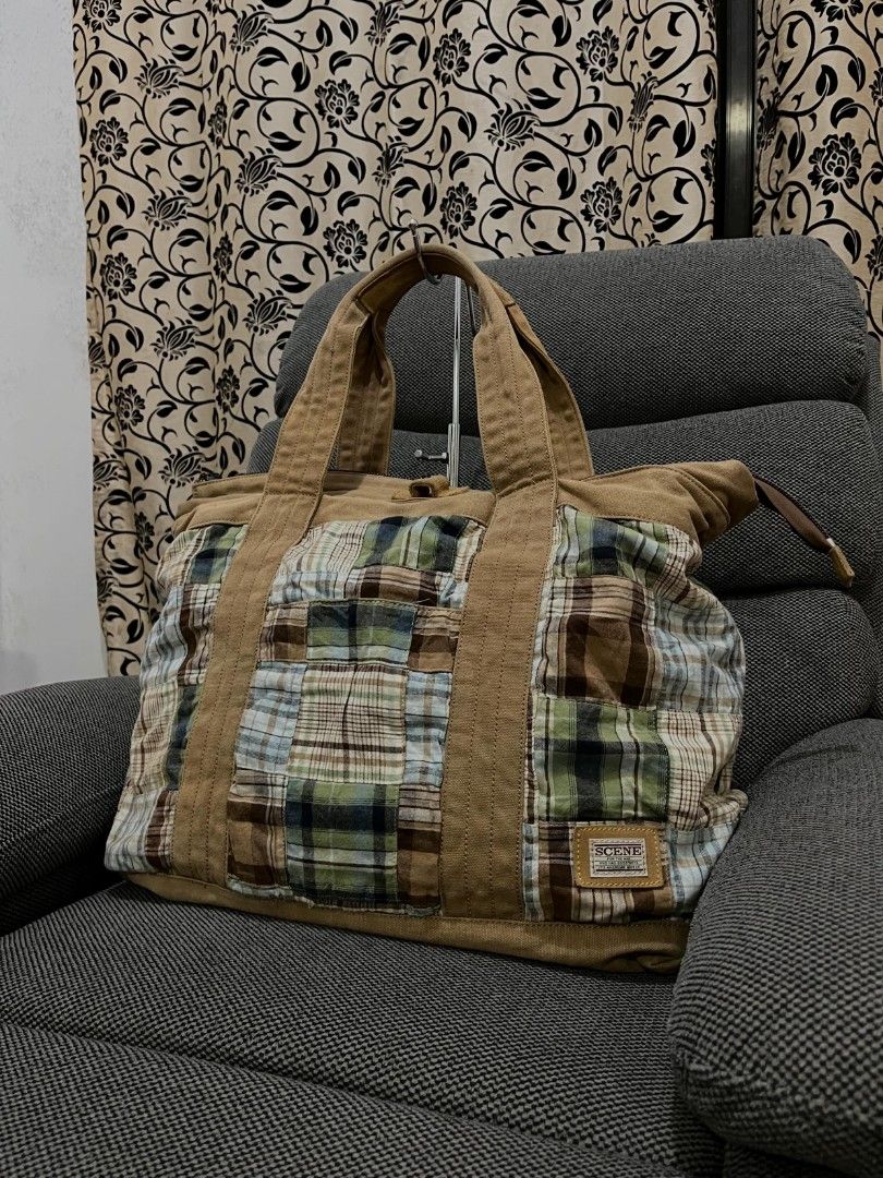 Scene Patchwork Tote Bag (Category: Tote Bags) located in Baguio. Submitted by outdoor_threadsss (Listing ID 1468645471, Image 1). Description: .