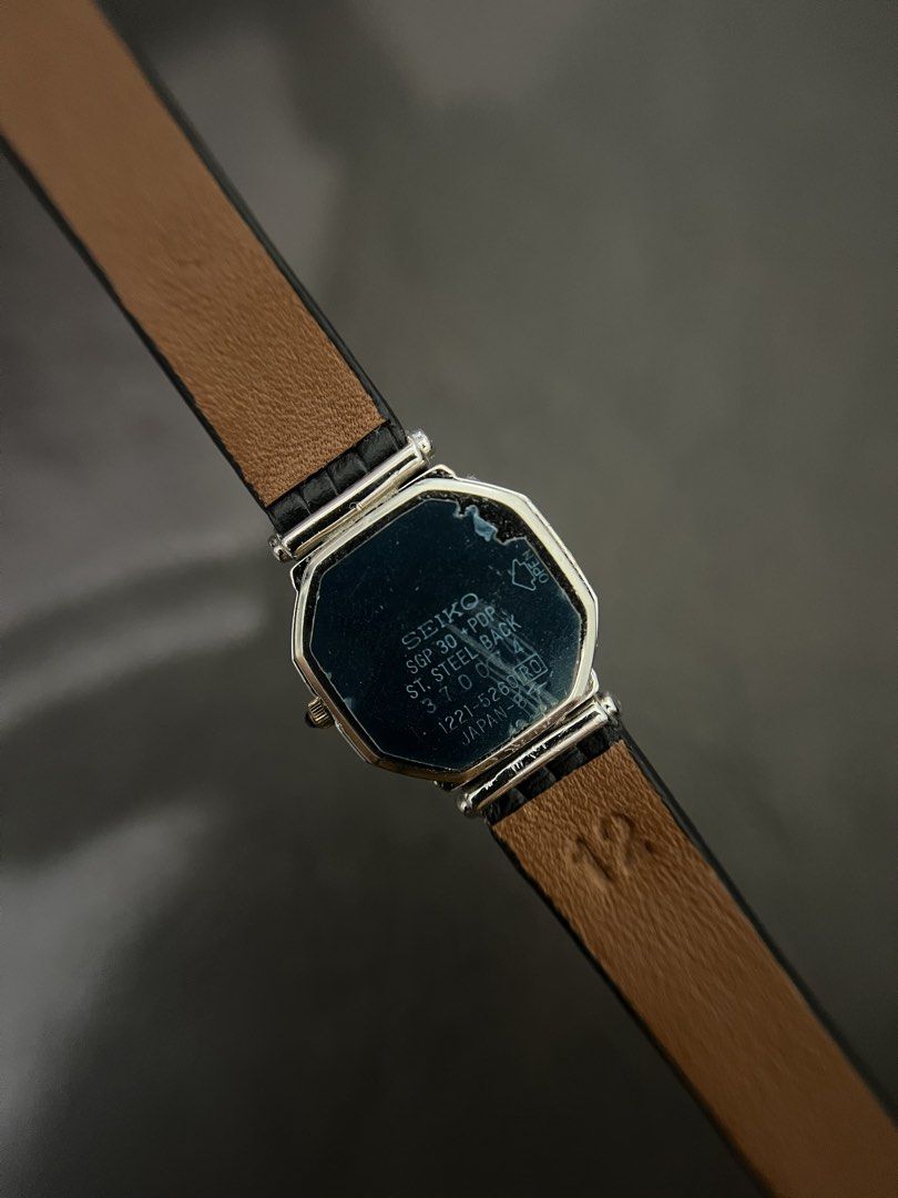 Seiko Exceline Snowflake Dial Two-Tone Tank – Ref. 1221-5260 (Category: Women's Watches) located in Quezon City. Submitted by bobby.brown. (Listing ID 1468507856, Image 2). Description: Seiko Exceline Snowflake Dial Two-Tone Tank – Ref. 1221-5260 Estimated BMBY: July 1983 An elegant vintage dress watch from Seiko’s high-end Exceline collection, featuring an octagonal tank-style two-tone case with a textured gold-tone bezel and silver-tone accents