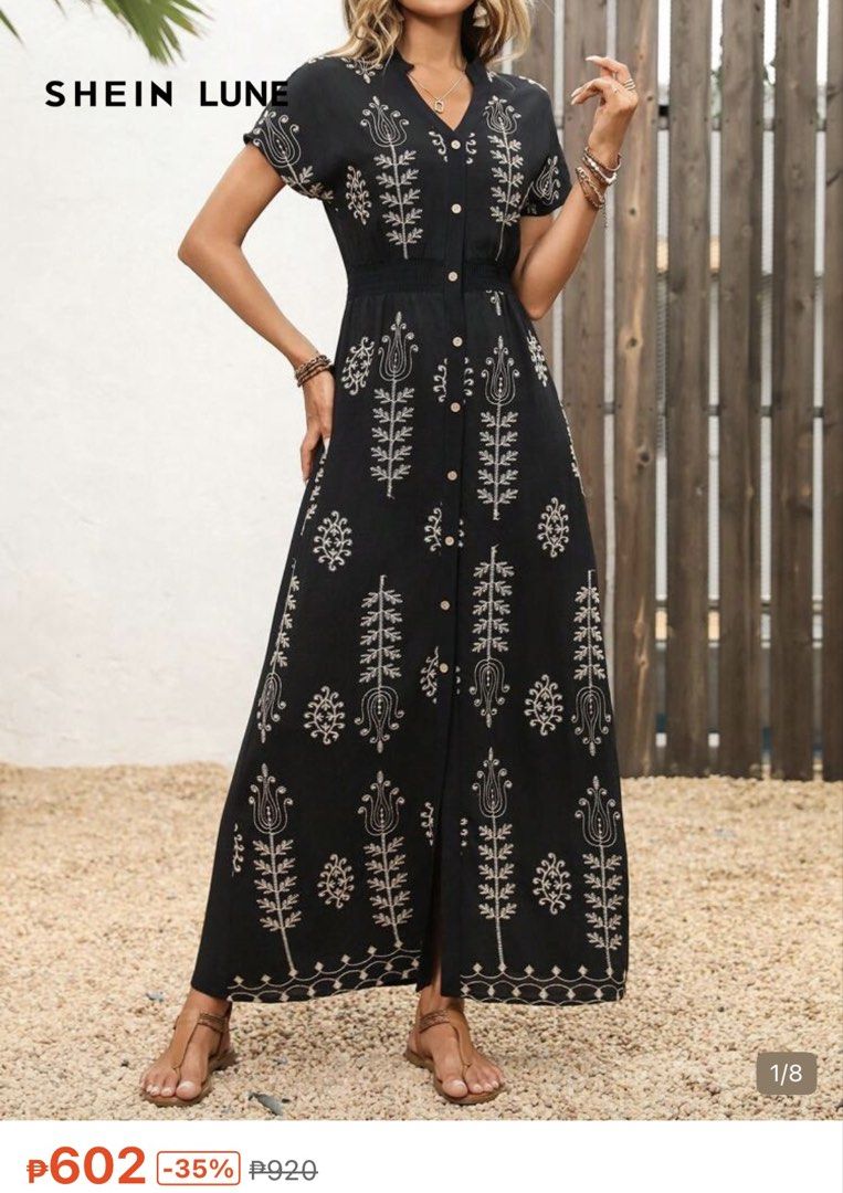 Shein Black Dress (Category: Dresses) located in Paranaque City. Submitted by kimchan15 (Listing ID 1468633250, Image 1). Description: Waist: 32-36.