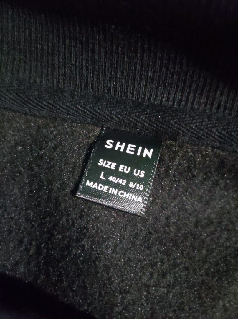 Shein Black V-Neck Oversized Sweater Size L (Category: Longsleeves) located in San Carlos. Submitted by rae.shellection (Listing ID 1468552650, Image 3). Description: - Brand: Shein - Color: Black - Size: L (EU 40/42, US 8/10) - Style: V-neck, drop shoulders, relaxed fit - Material: Thick fabric, perfect for layering and cold weather - Condition: Excellent, clean with no flaws or stains - Origin: Made in China.