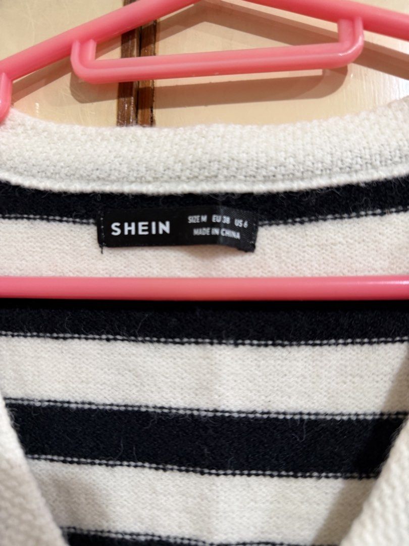 Shein Black White Stripes Medium (Category: Sleeveless) located in Manila. Submitted by preloved_new_forsale (Listing ID 1468517844, Image 3). Description: .
