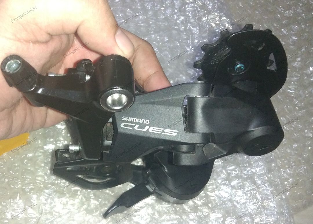 Shimano CUES RD and Shifter (Category: Bicycles) located in Quezon City. Submitted by ron.liu1 (Listing ID 1468627087, Image 3). Description: Bundle only Shimano Cues SL-U4000 9s Shifter Shimano Cues RD-U4020 for 2by or 1by In good condition, walang kalawang or whatsoever. wala na yung shift cable. For Sale Only, no trade/swap. Fixed price. Meetups only at: FCM, Ever Commonwealth, Techonohub, SM Fairview. Shipping Thru Lalamove only (buyer should