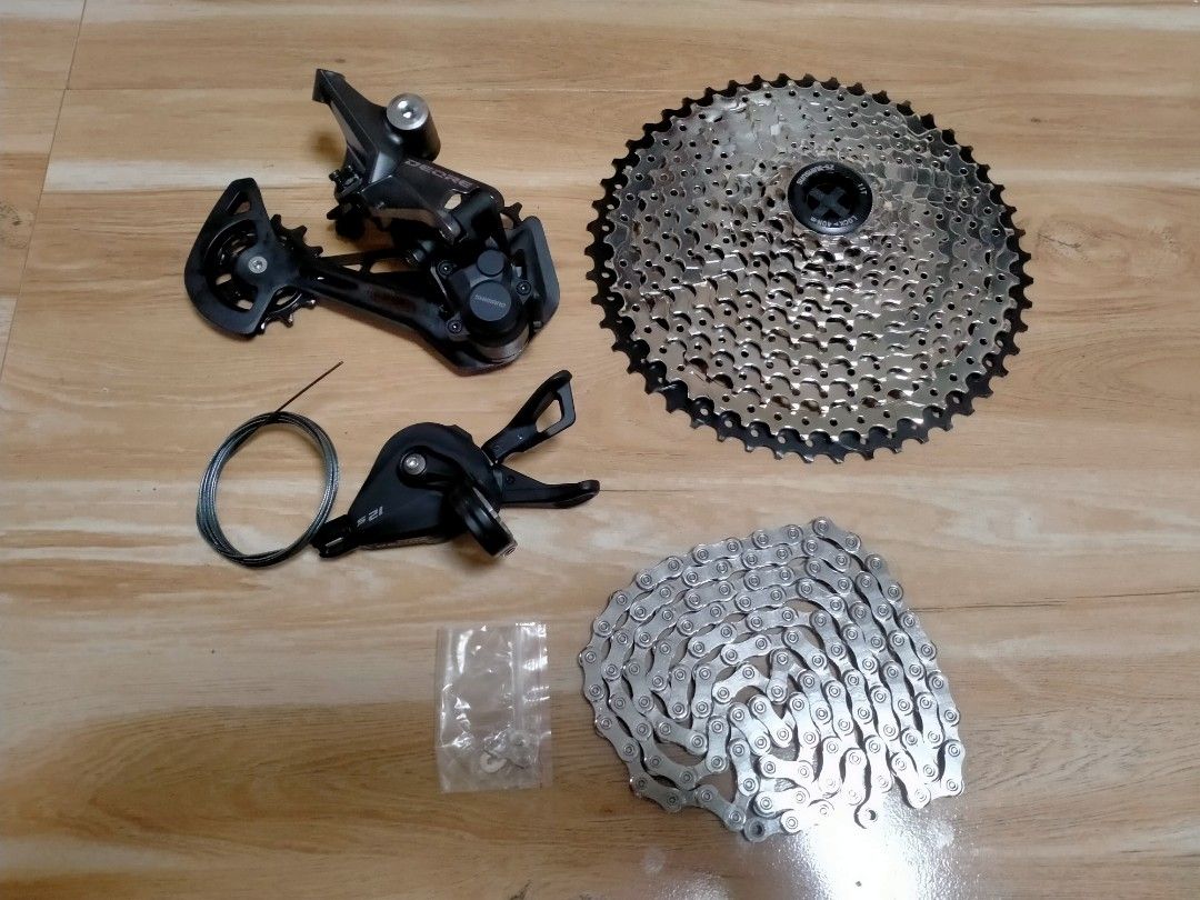 SHIMANO DEORE M6100 12S UPKIT (SUNSHINE COGS) (Category: Bicycles) located in Cabuyao City. Submitted by Bike_Clothing10 (Listing ID 1468508613, Image 1). Description: READ FIRST... FOR SALE: 12S UPKIT Brandnew Japan SPECS: -Shimano Deore M6100 RD 12s -Shimano Deore M6100 Shifter 12s -Shimano Deore M6100 Chain 12s -Sunshine 11-50T Cogs 12s PRICE: 7K + SF PICK UP OR SHIPPING ONLY LOCATION: Cabuyao Laguna -NO COD/COP- MOP: Gcash/Cash COURIER: J&T D