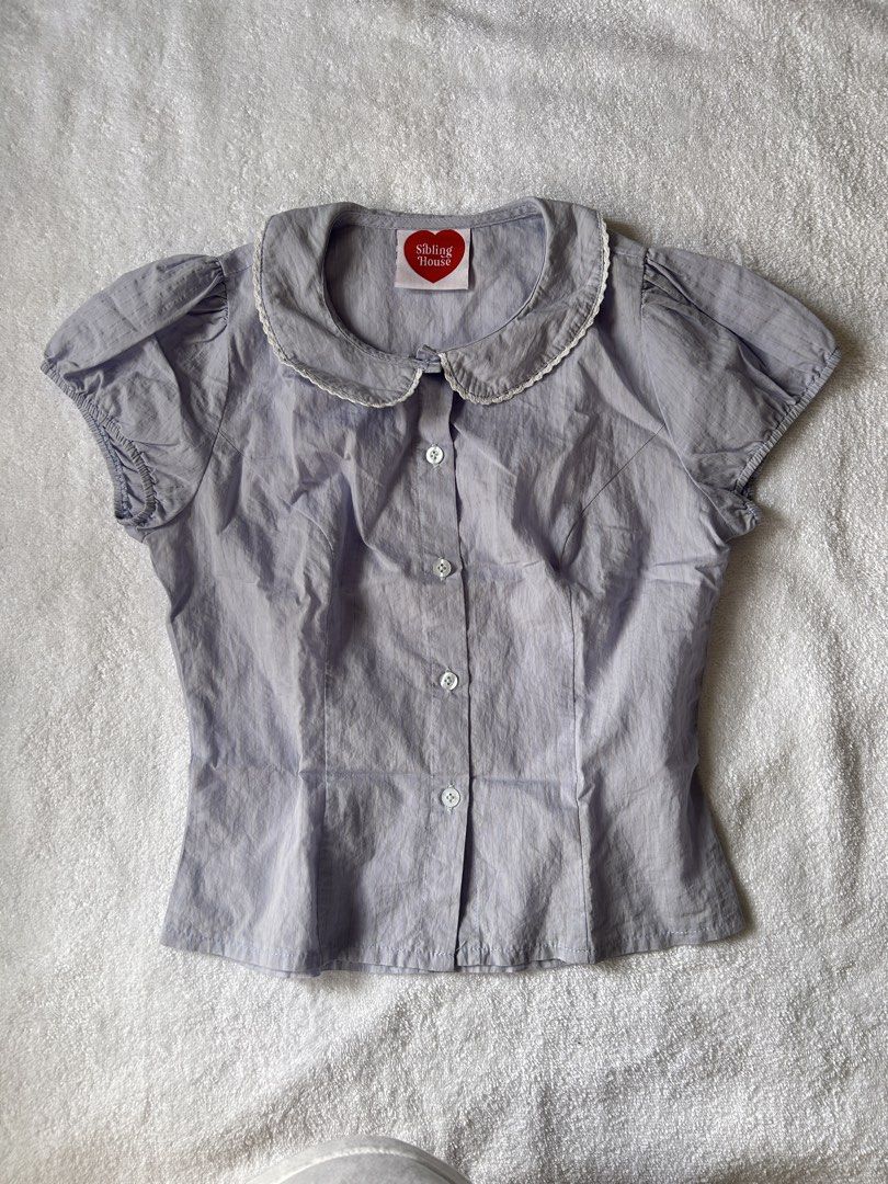 Sibling House Button down polo (Category: Blouses) located in Makati City. Submitted by belle.depop (Listing ID 1468514736, Image 1). Description: 🧷 PLEASE READ 📖 RFS: Decluttering 🍒 selling my personal items at reasonable price as I need to make space for my closet. For clothes they don’t fit me anymore as I gained weight or the sizing was too small for me (those bought online). Help your girl out to buy new bigger clothes ^_~ 👜For bags, I b