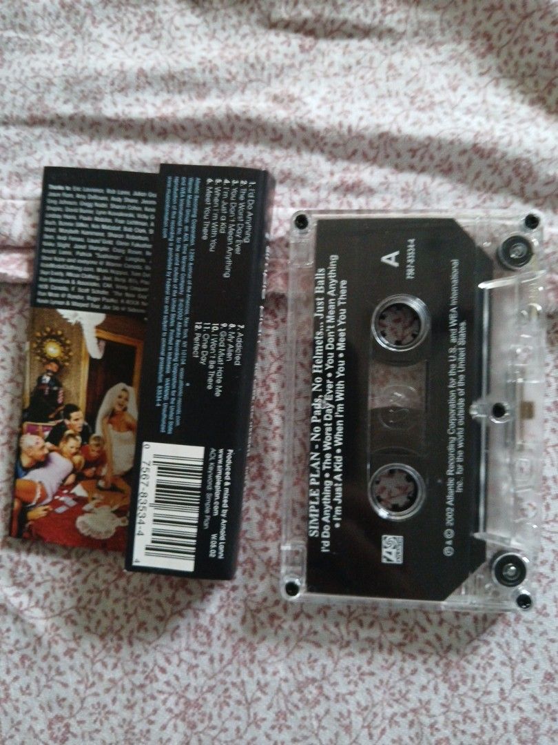 Simple Plan No Pads No Helmets Just Balls Cassette Tape (Category: CDs & DVDs) located in Pili. Submitted by marktoraldo (Listing ID 1468711924, Image 2). Description: 600 php. add sf Gcash mop. ty admin.