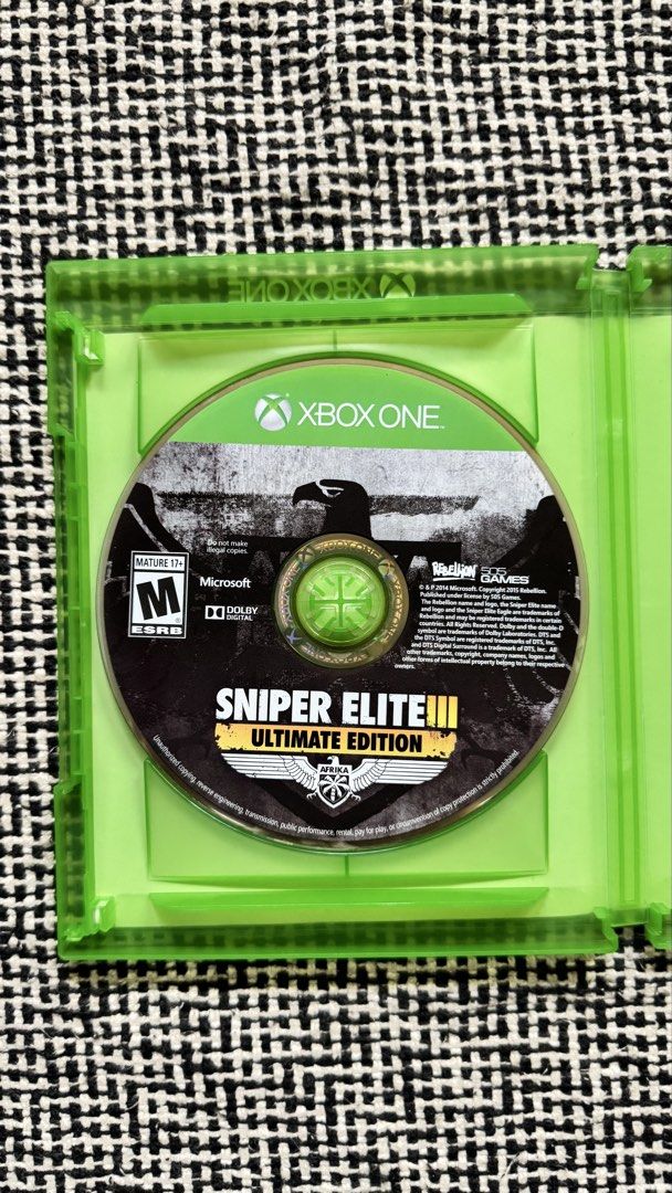 Xbox One Sniper Elite 3 Ultimate Edition (Category: Xbox) located in Pasig City. Submitted by joztselling (Listing ID 1468527673, Image 2). Description: Loc: Pasig City.