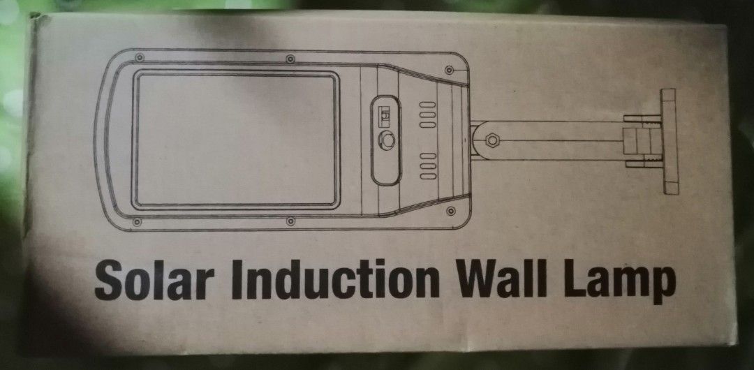 Solar Induction Wall Lamp with Remote Control (Category: Lighting) located in Quezon City. Submitted by rolenalma (Listing ID 1468695970, Image 3). Description: - Type: Solar induction outdoor wall lamp - Lighting: Bright LED panels with built-in solar panel - Features: Motion sensor and convenient remote control included - Installation: Easy to mount on walls, fences, or patios - Inclusions: Wall mount bracket, screws, anchors, instruction manua