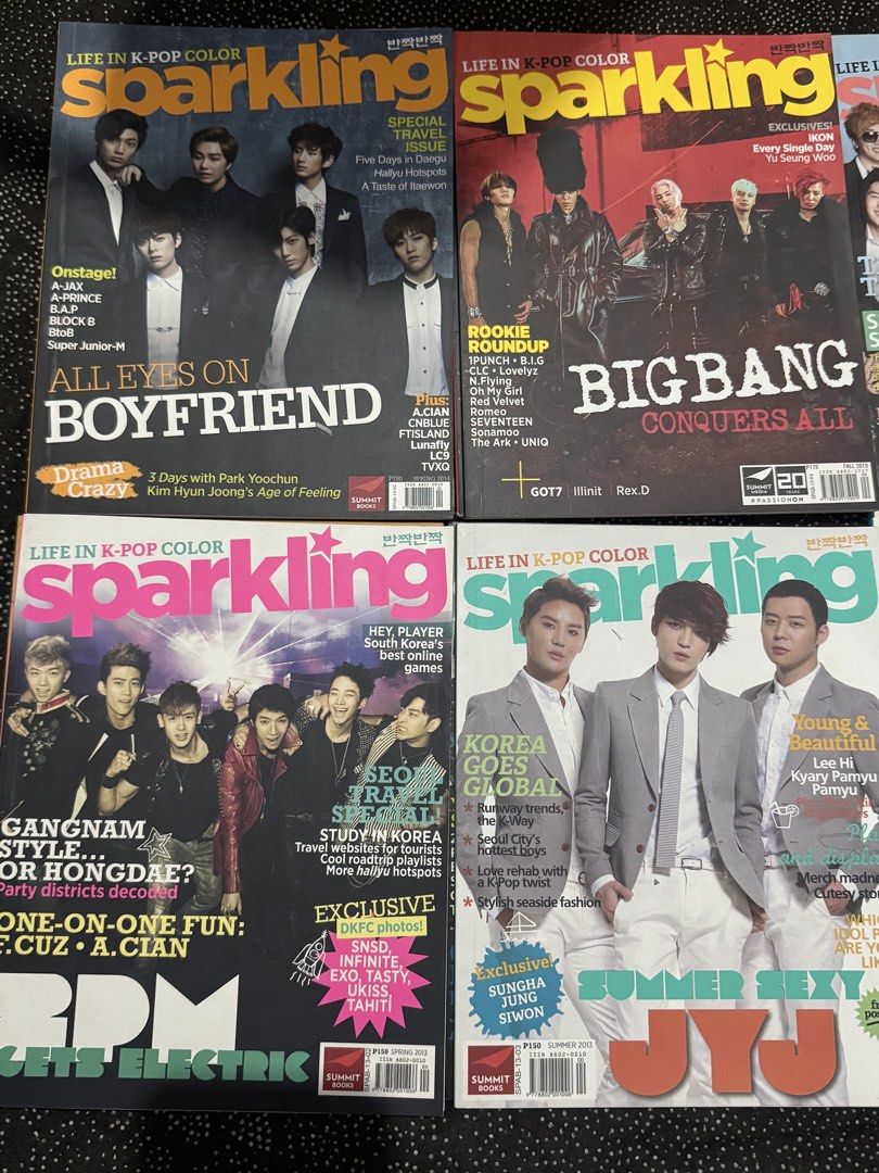 Sparkling Magazine (Category: Magazines) located in Talisay, Batangas. Submitted by pret.sells (Listing ID 1468710270, Image 1). Description: Sparkling Magazine -April 2011 ₱100 -October 2011 ₱100 -Spring 2012 ₱100 -Summer 2012 ₱100 -Fall 2012 ₱100 -Winter 2012 ₱100 -Spring 2013 ₱100 -Summer 2013 ₱100 -Fall 2015 ₱150 -Spring 2014 ₱100 Take all ₱1,000.