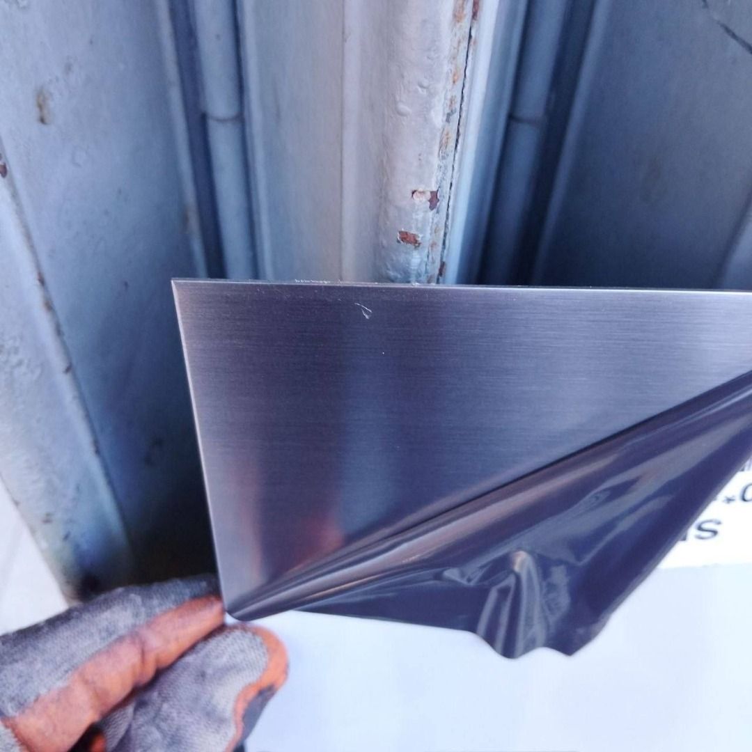 Stainless sheet hairline (Category: Construction & Building Materials) located in Manila. Submitted by keyliegdforte (Listing ID 1468519964, Image 3). Description: 4' X 8' X 1MM available in different sizes direct message for more details. PRICES ARE SUBJECT TO CHANGE WITHOUT PRIOR NOTICE..