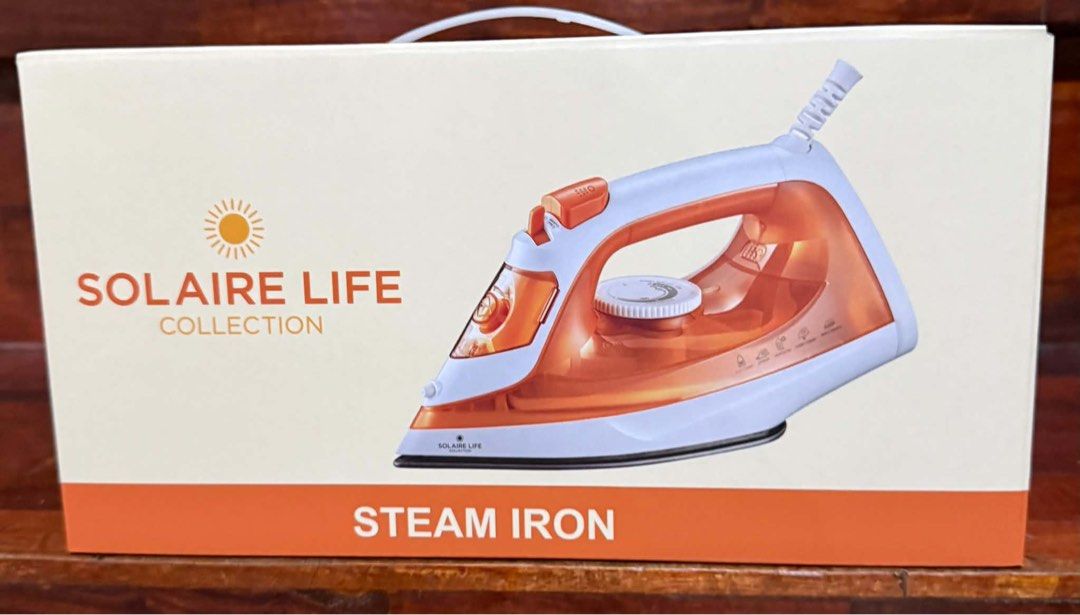 Steam Iron SIK-518 (Category: Irons & Steamers) located in Bacoor. Submitted by swiftbird-8163bf (Listing ID 1468605786, Image 2). Description: Solaire Life Collection Steam Iron Model SIK-518 .