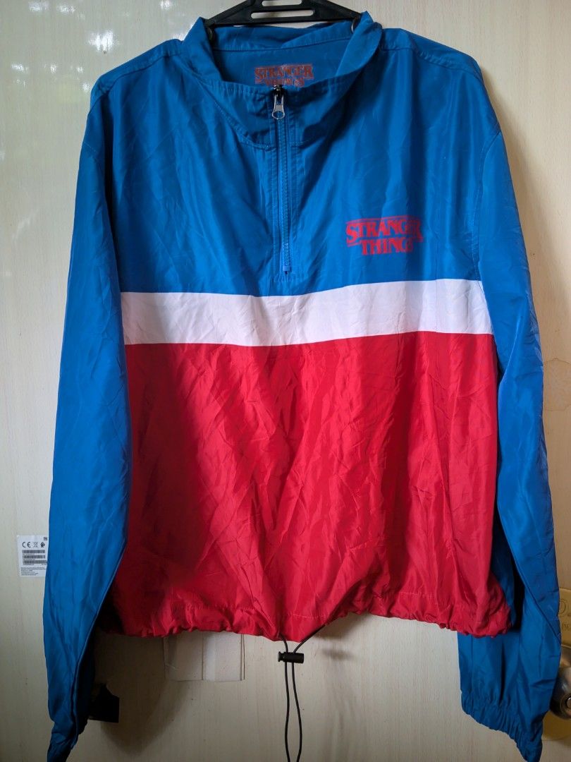 Stranger Things Windbreaker (Category: Coats, Jackets and Outerwear) located in Cebu City. Submitted by anythingpretty04 (Listing ID 1468577872, Image 1). Description: best fit Medium for loose fit , if size L exact fit..