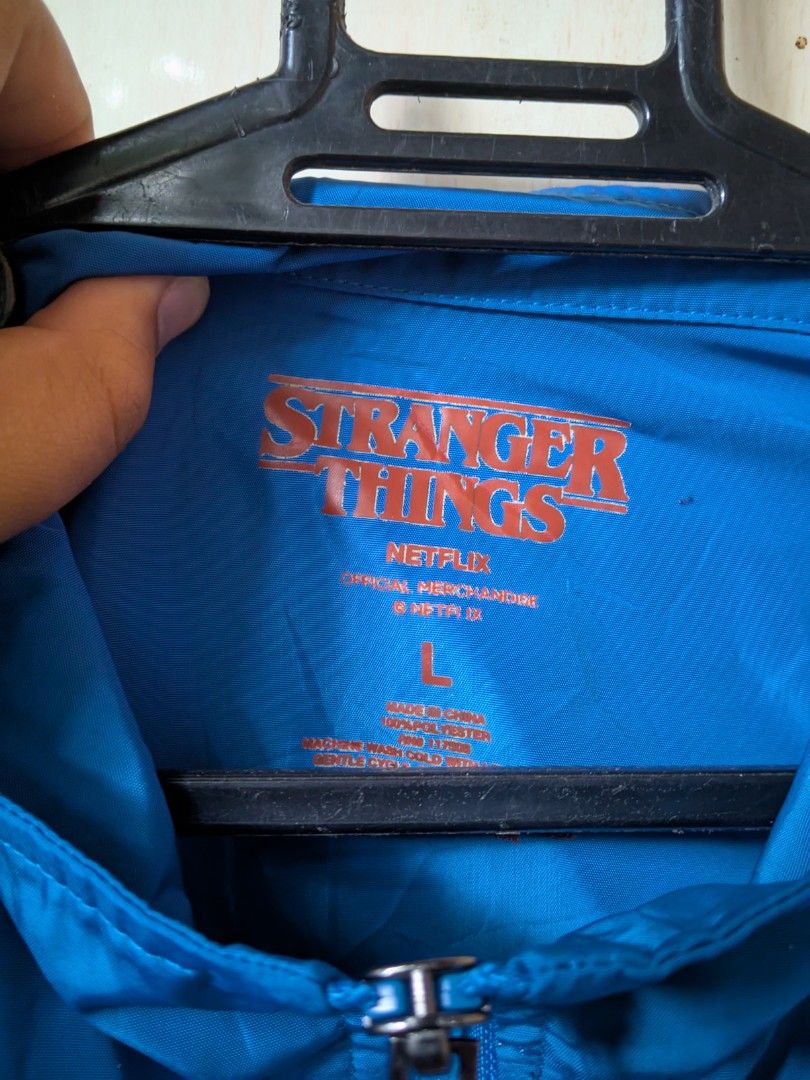 Stranger Things Windbreaker (Category: Coats, Jackets and Outerwear) located in Cebu City. Submitted by anythingpretty04 (Listing ID 1468577872, Image 2). Description: best fit Medium for loose fit , if size L exact fit..