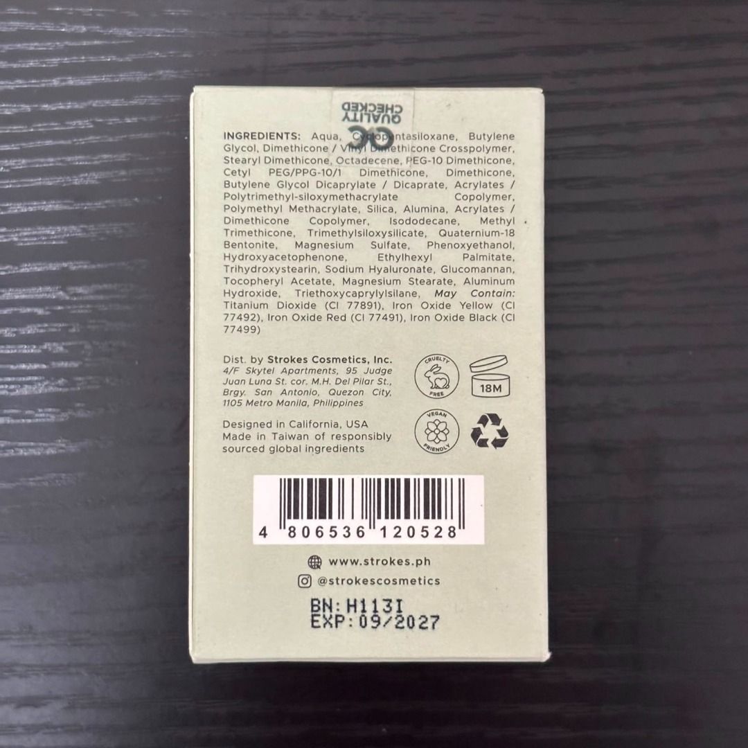 Strokes Beauty Lab Soft Veil Filter Foundation - Light 02 Warm (Category: Makeup) located in Manila. Submitted by kndsccart (Listing ID 1468622518, Image 3). Description: swatched once shade: Light Warm (Light 02) expiry date: september 2027 gcash/bpi shipping via j&t or lalamove loc: manila .