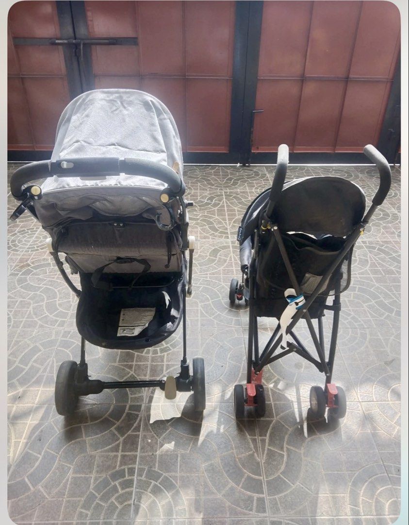 Stroller: Looping Squizz (Category: Strollers) located in Manila. Submitted by fortprotectivefloorcoating (Listing ID 1468656076, Image 3). Description: Upgraded wheels to extend kid’s age usage and for all terrain. Has storage bag for aircraft cabin-travel design. Posted price is for the 2 items (in the pic)..