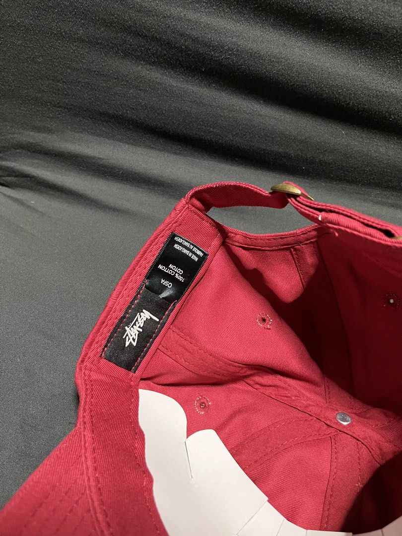 STUSSY BASIC LOGO (Category: Caps & Hats) located in Quezon City. Submitted by headline. (Listing ID 1468680464, Image 3). Description: STUSSY BASIC LOGO REDMAROON TIFFANY LOGO EXCELLENT CONDITION FOR ONLY:1,650php +SHIPPING FEE .