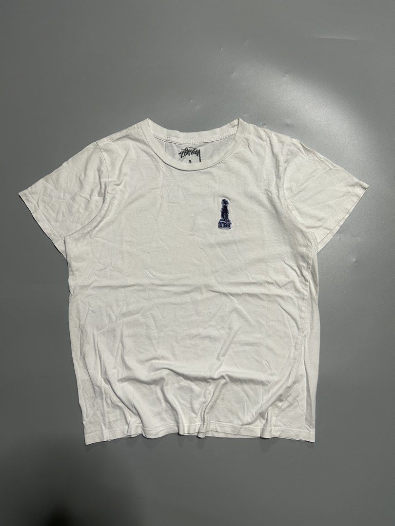 Stussy shadowman embroirdered chest logo (authentic) (Category: Tshirts & Polo Shirts ) located in Trece Martires City. Submitted by flip_flips (Listing ID 1468527356, Image 1). Description: Stussy shadowman embroirdered chest logo (authentic) -Small on tag -Dimes: 20 width 25 length -Excellent condition -9.5/10 color rate -issue: none.
