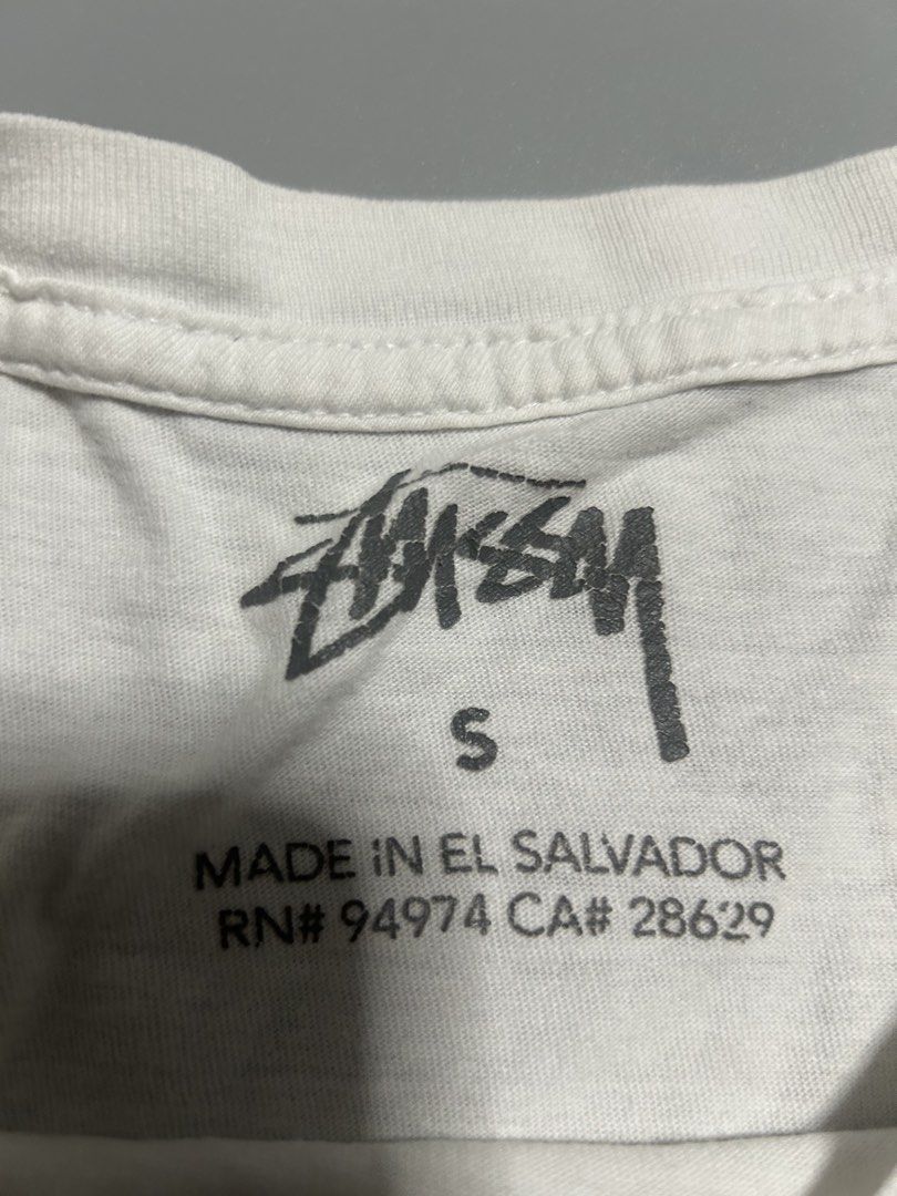 Stussy shadowman embroirdered chest logo (authentic) (Category: Tshirts & Polo Shirts ) located in Trece Martires City. Submitted by flip_flips (Listing ID 1468527356, Image 3). Description: Stussy shadowman embroirdered chest logo (authentic) -Small on tag -Dimes: 20 width 25 length -Excellent condition -9.5/10 color rate -issue: none.