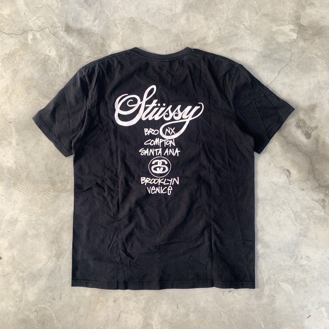 STUSSY WORLD TOUR TEE (Category: Activewear) located in Manila. Submitted by end.user.ph (Listing ID 1468657394, Image 2). Description: STUSSY WORLD TOUR TEE Xl (28x22).